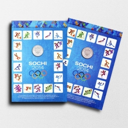 Альбом для монет и банкноты посвященых Олимпийским играм Сочи 2014