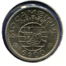 Мозамбик 5 эскудо 1973 BU