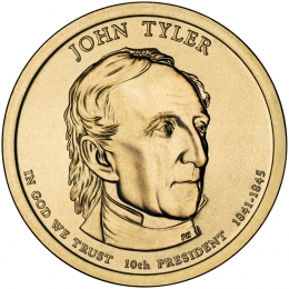 США 1 доллар 2009 года президент №10 Джон Тайлер