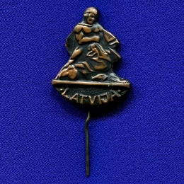 Значок «Латвия» Тяжелый металл Иголка