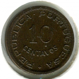 Ангола 10 сентаво 1949 #70 aUNC