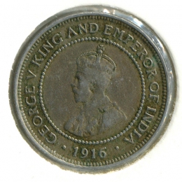 Ямайка 1/2 пенни 1916 #25 VF