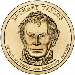 США 1 доллар 2009 года президент №12 Закари Тейлор