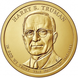 США 1 доллар 2015 года президент №33 Гарри Трумен